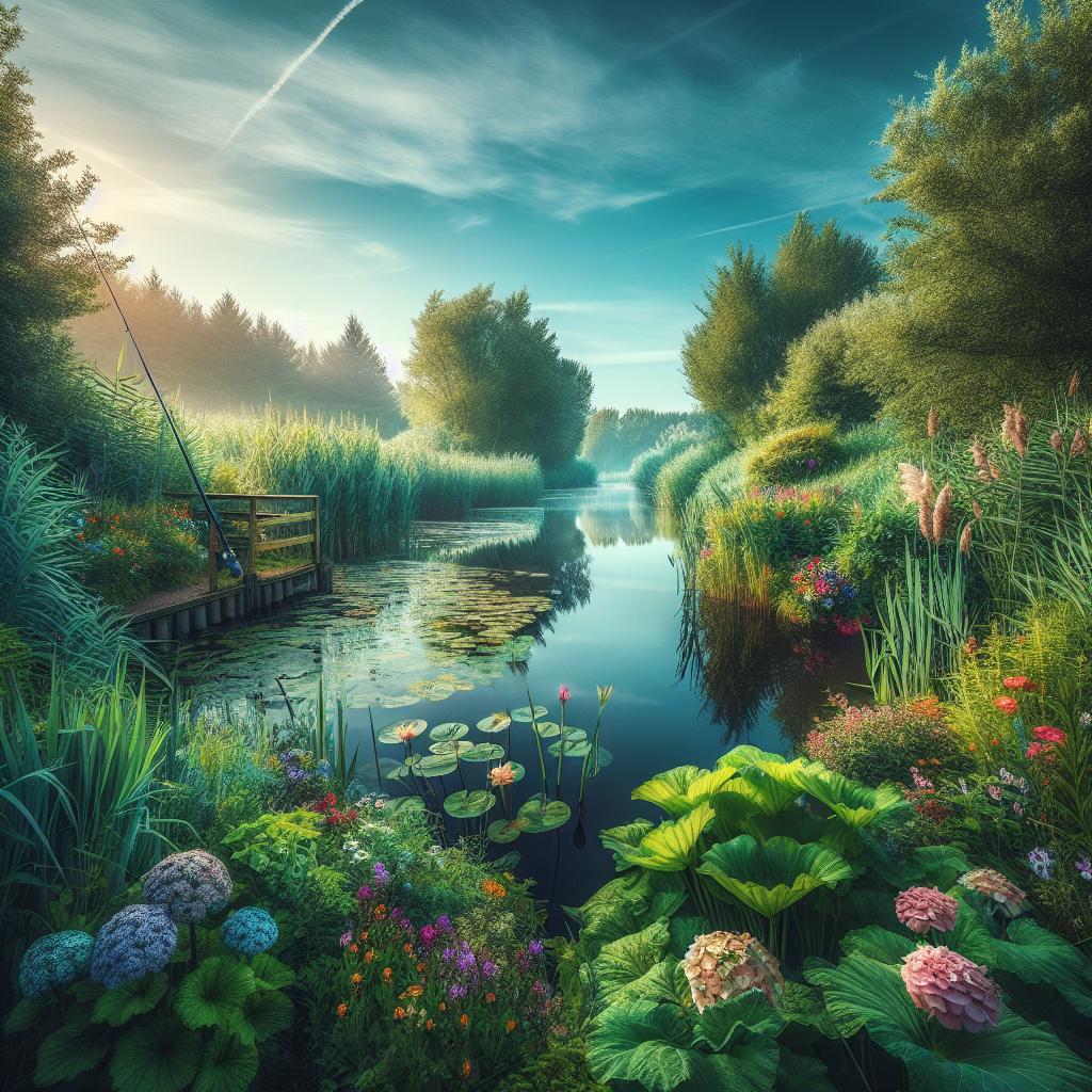 Beautiful fishing location in the Netherlands